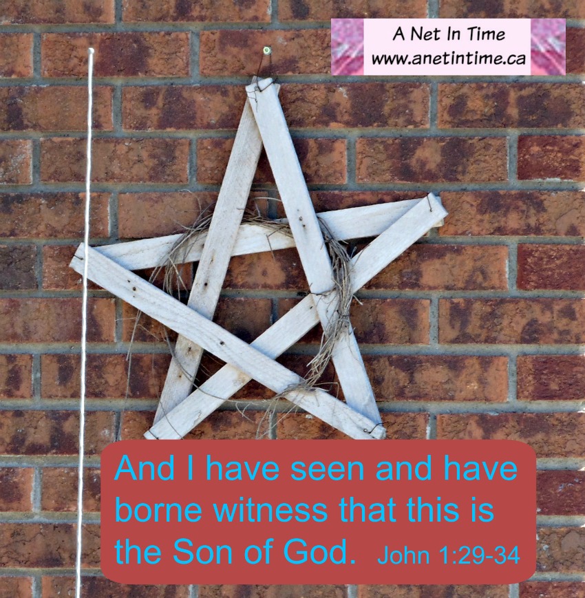 John tells what he knows about Christ.  John 1:29-34