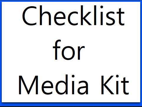 checklist for media kit