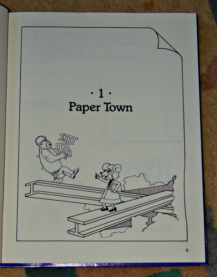building with paper