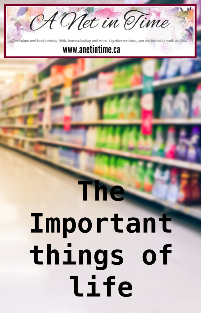 The important things of life