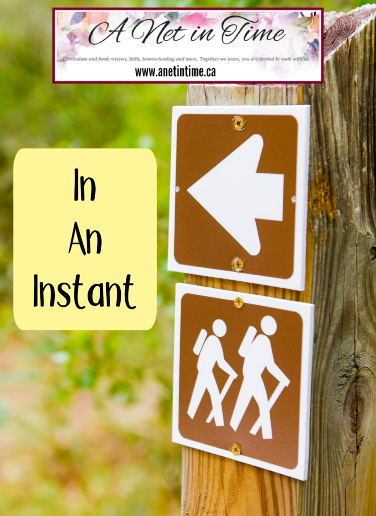 In an instant
