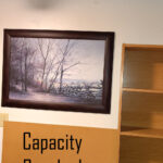Capacity Reached text: capacity reached image: picture mounted on a wall
