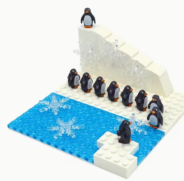 image of lego penguins