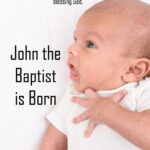 image of baby. Text: John the Baptist is born