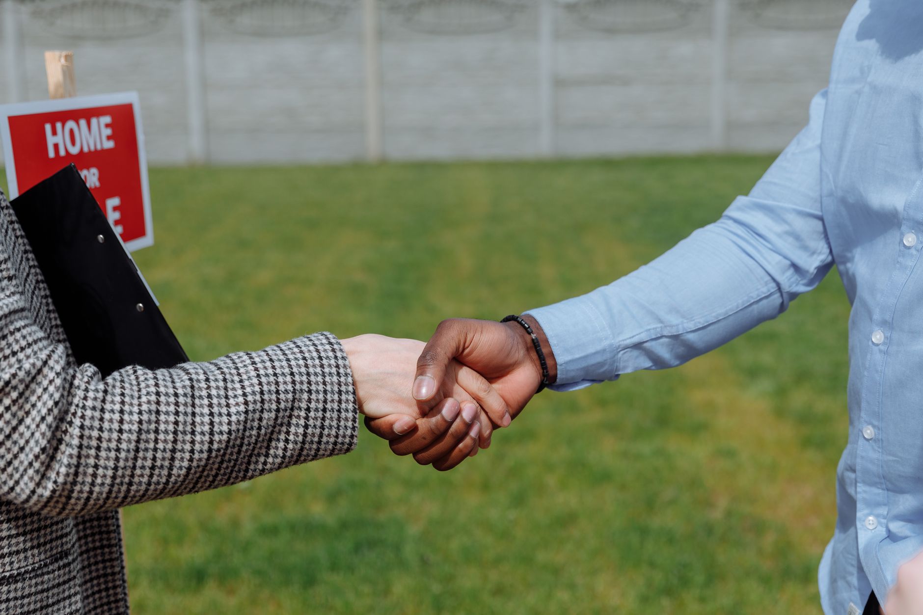 handshake after buying house